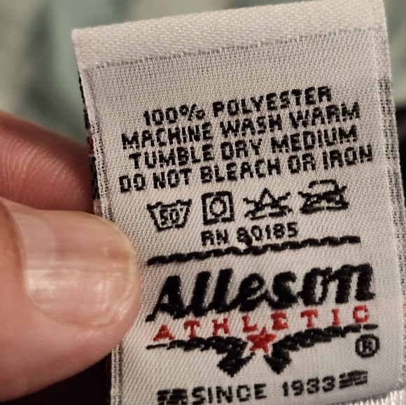 VINTAGE ALLESON MIAMI DOLPHINS LONG JERSEY T-SHIRT Men's Size Large‎ #50 - Picture 7 of 10